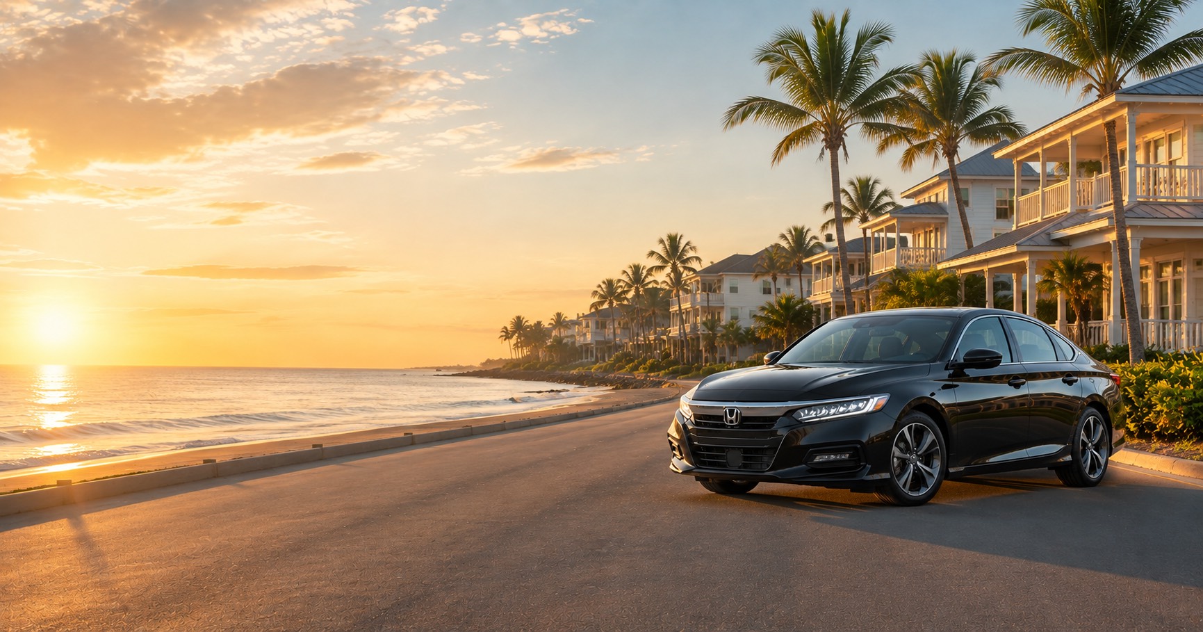 BeachCar coastal scene